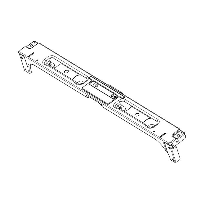 Traverse,avant,plaque de zinc