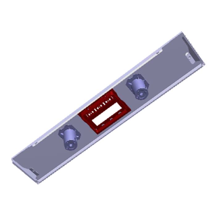BEDIENBLENDE,INOX,60CM, SET, 2