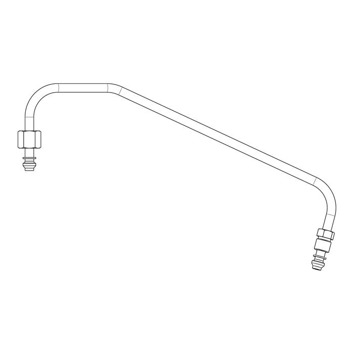 tubo gas, destro, anteriore
