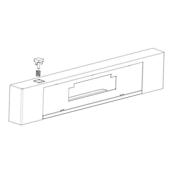 control panel, white, AEG, EDW1850; [590mm]