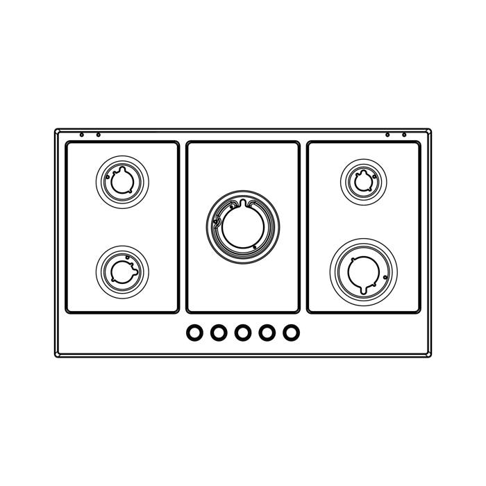 work top,inox,Electrolux,858x521mm