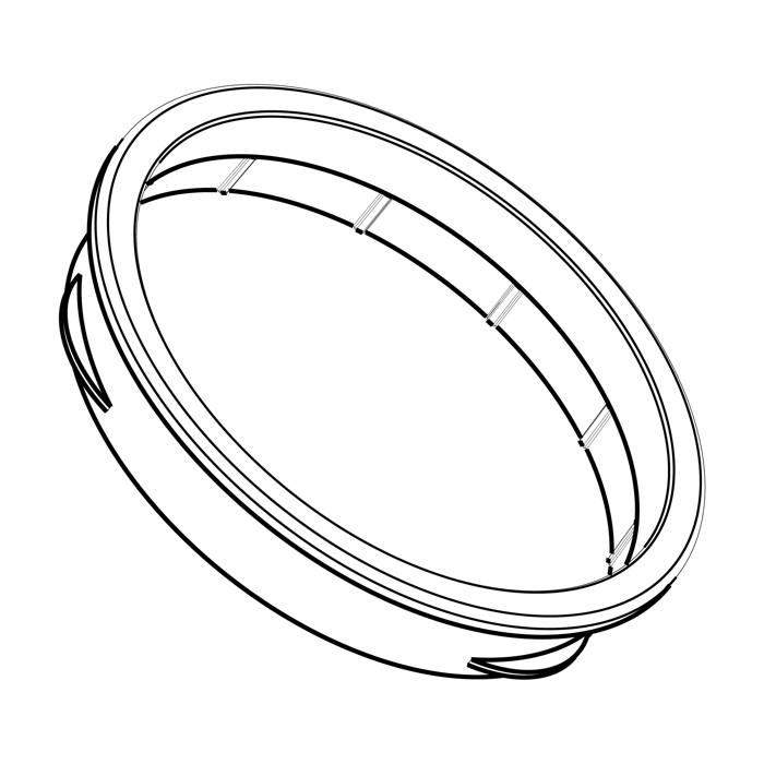ring, knopomhulsel, plat,