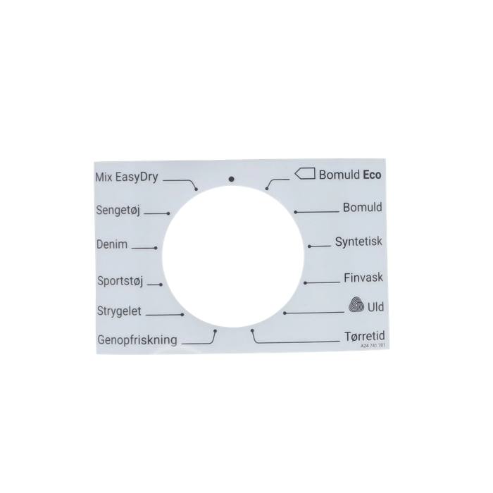 programme plate,knob,adhesive,DA