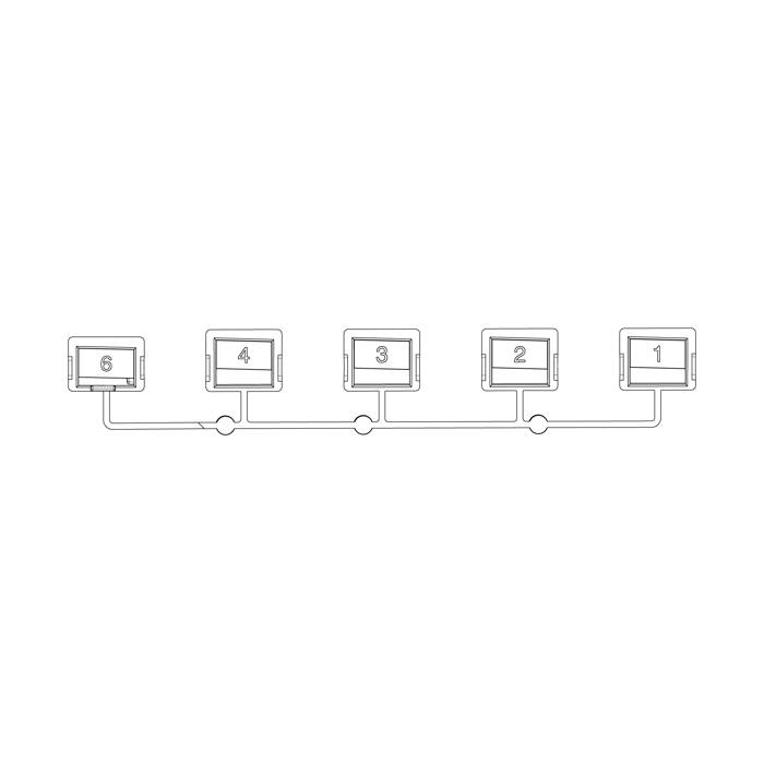 button set, white
