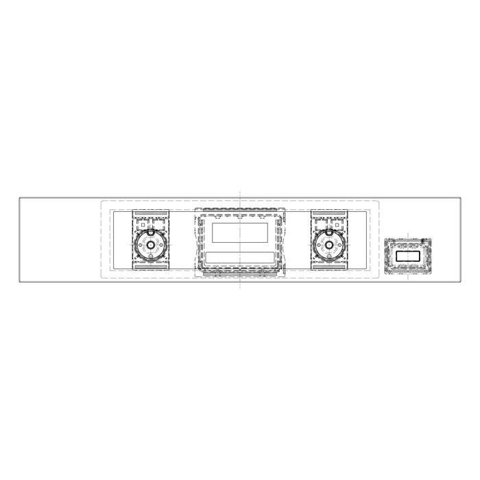 BEDIENBLENDE,INOX,60CM, SET, 2