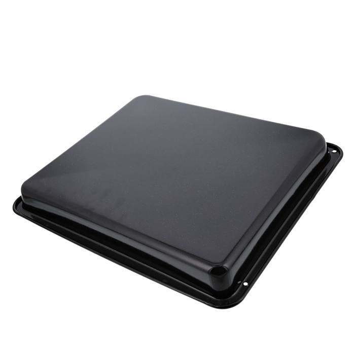 Fettpfanne für Backöfen, schwarz - 426x360x42mm