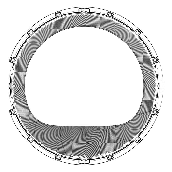 futryna,wewnetrzny,czarny,Ø464mm