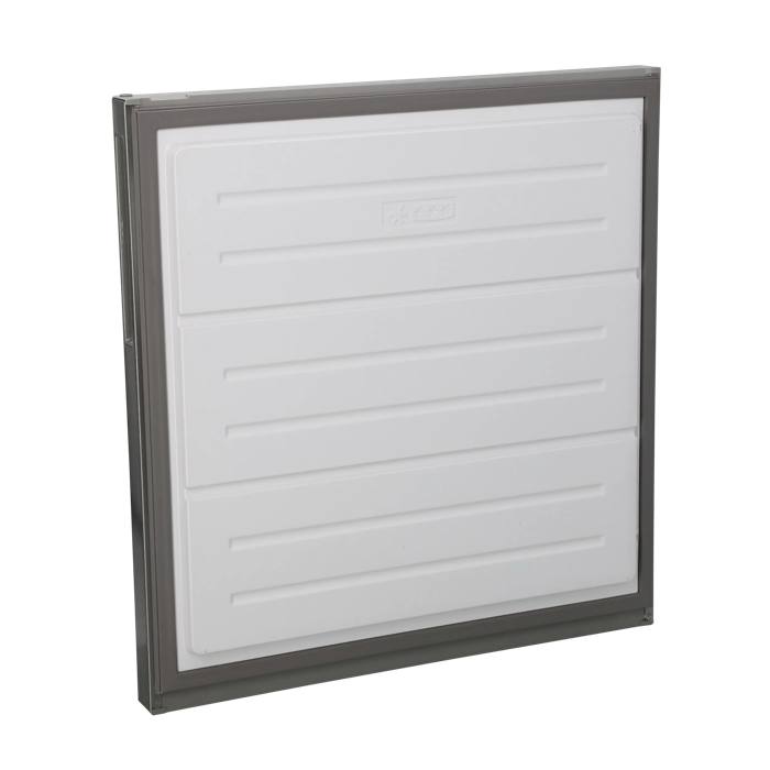 freezer door, assembly, inox, 768x700mm