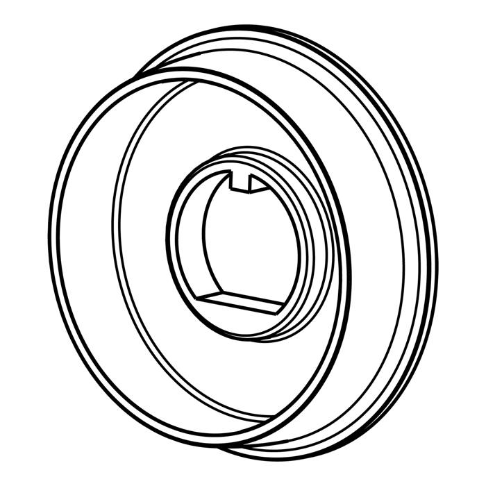 pecek alsórész, inox