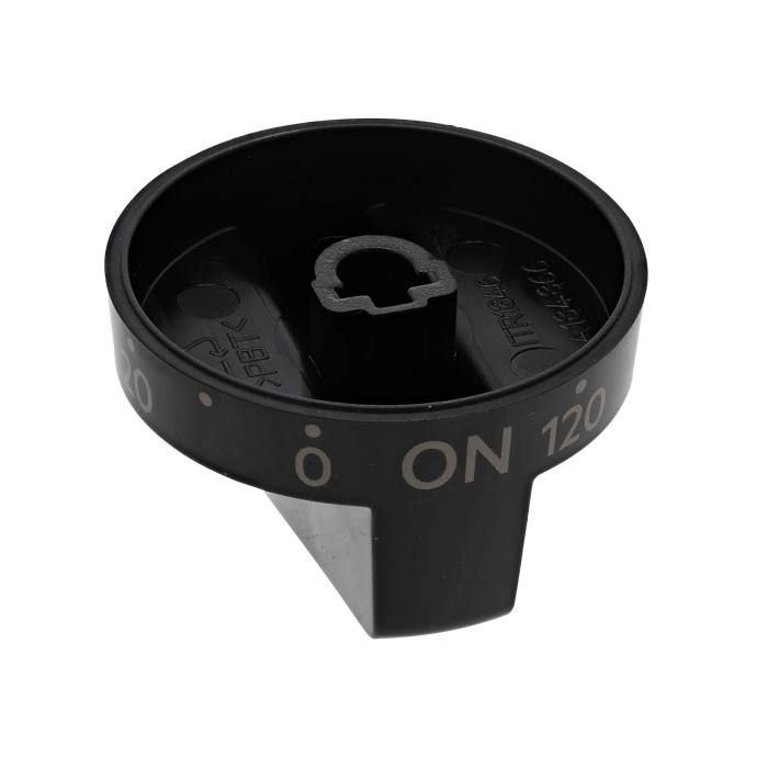 knob, timer, black, 0-120
