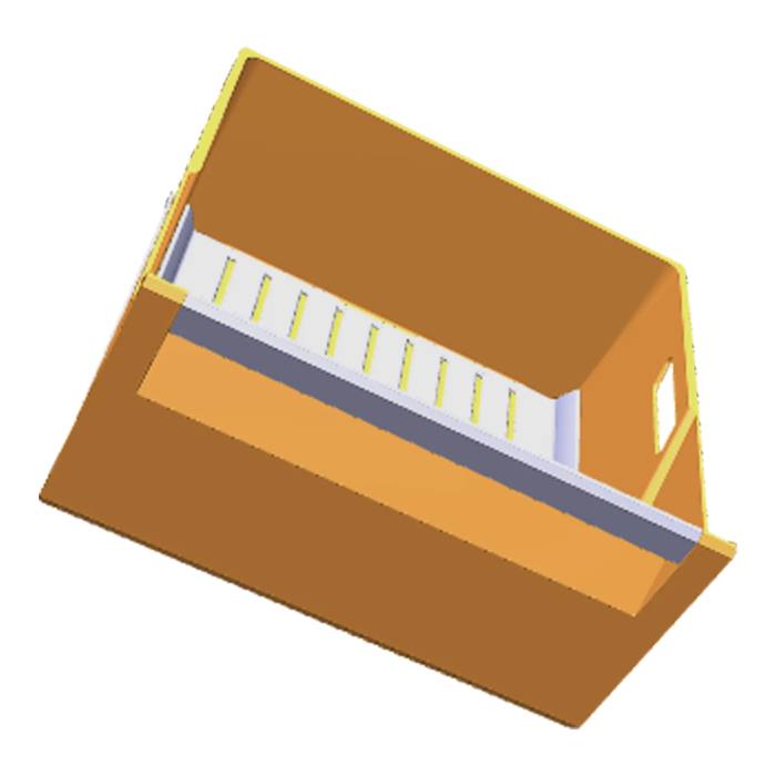 Vegetable box,roller,neutral,738,490x247mm