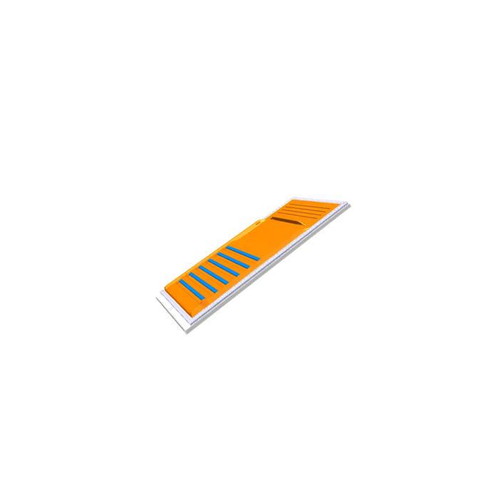 Witte koelkastdeur - 538x1144mm