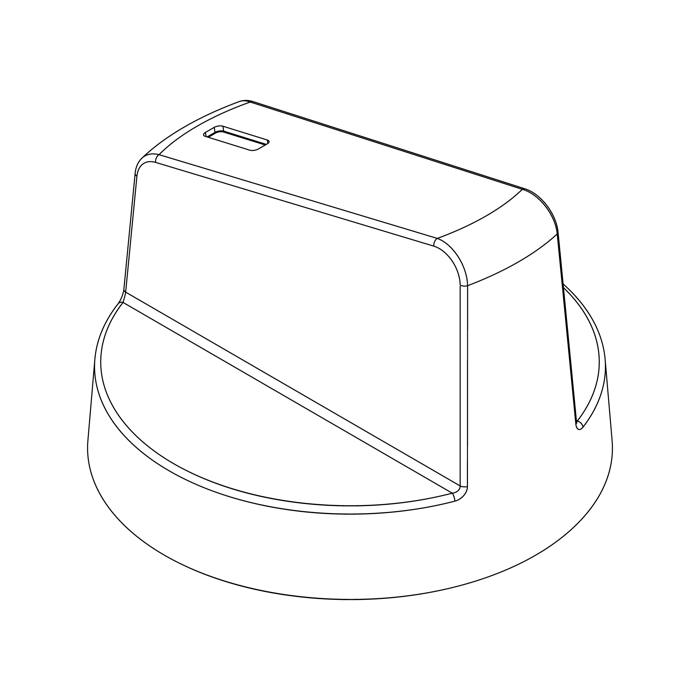 knob, timer, white