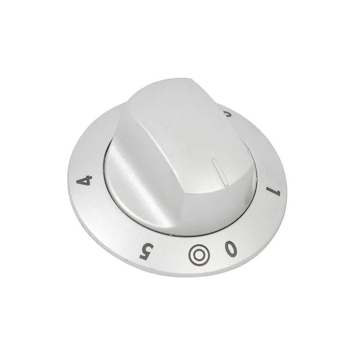 Silver Dual Hob Control Knob