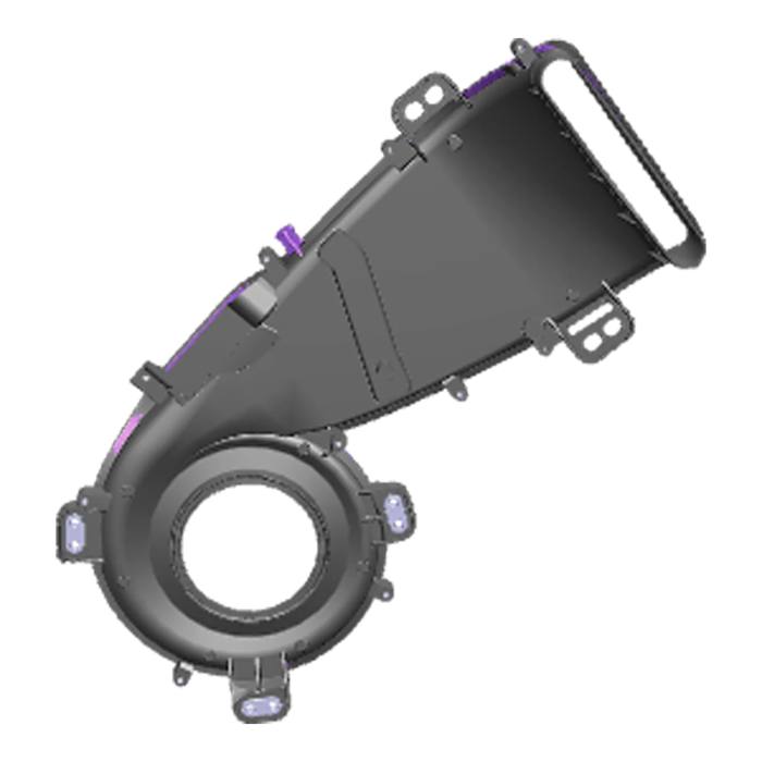 air duct, lower, G60