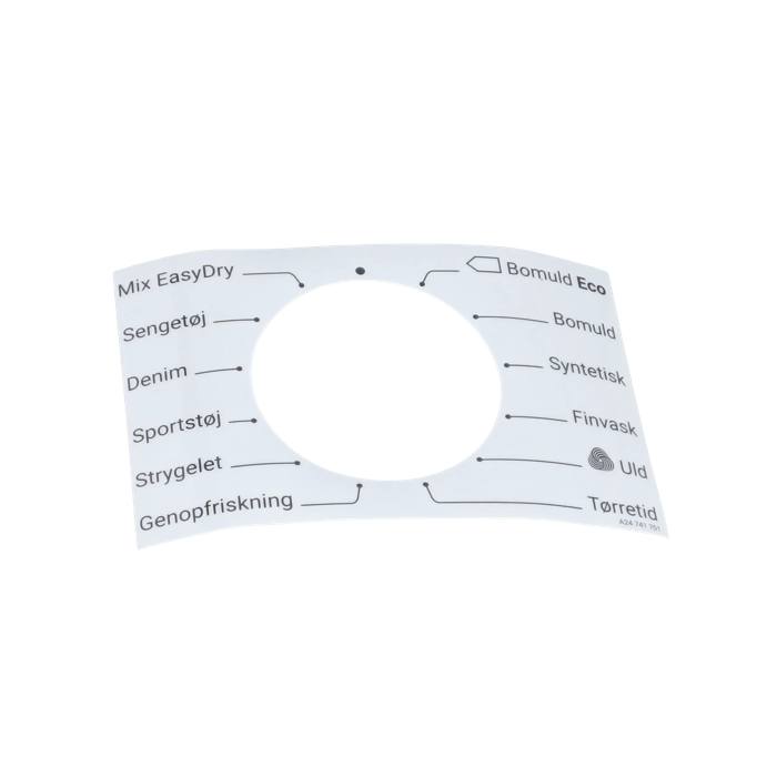 programme plate,knob,adhesive,DA