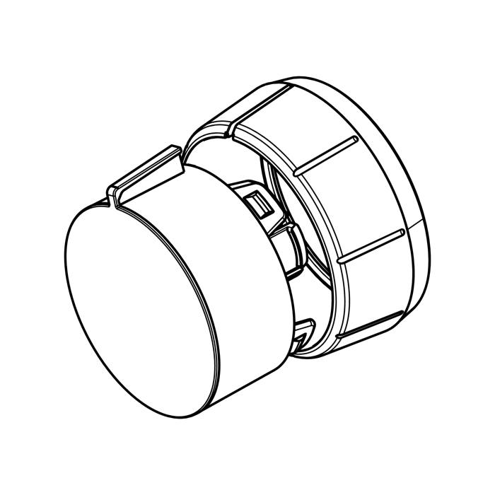 knob, programme selector, silver
