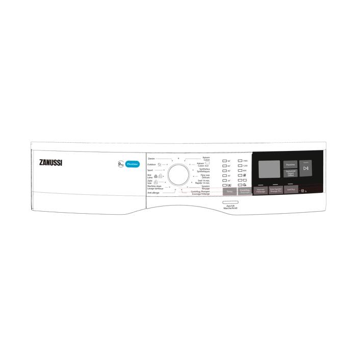 controlepaneel, wit, Zanussi