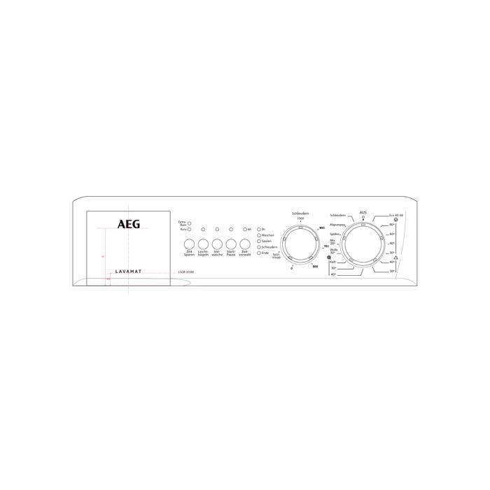 Bedienblende, weiss, AEG, DE
