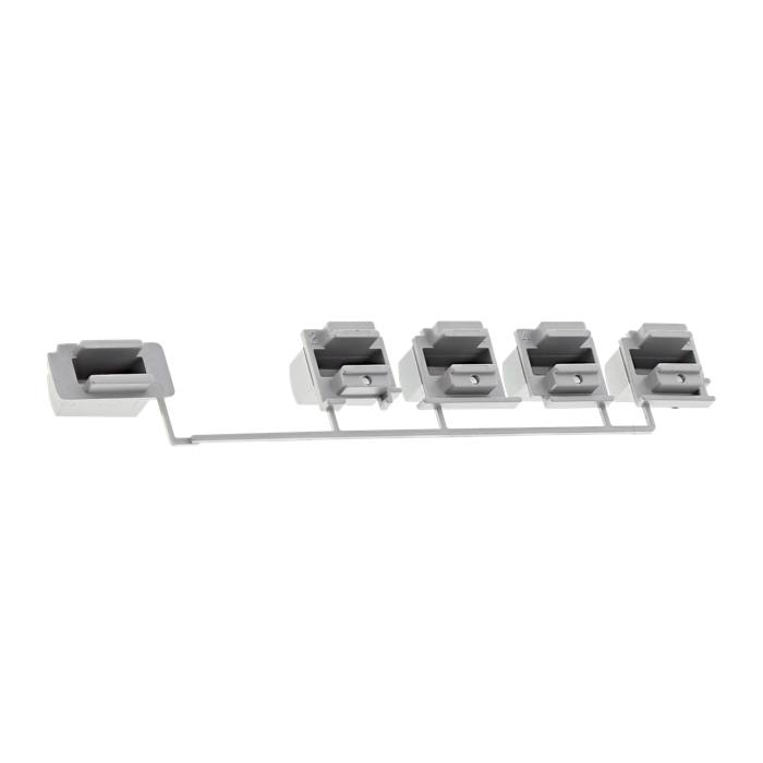 conjunto teclas,gris,rectangular,4+1