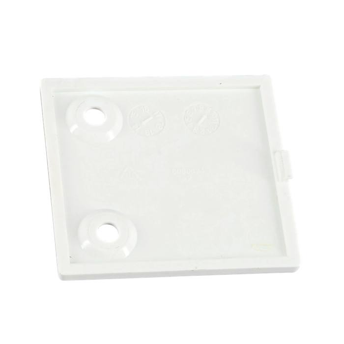 hole cover, hinge, white, 47x52mm