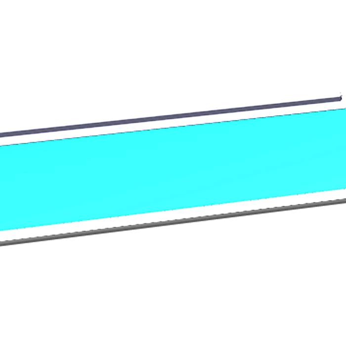 hylla glas-, komplett, neutral, 300x519mm