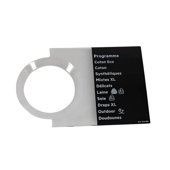 programme plate,knob,adhesive,FR