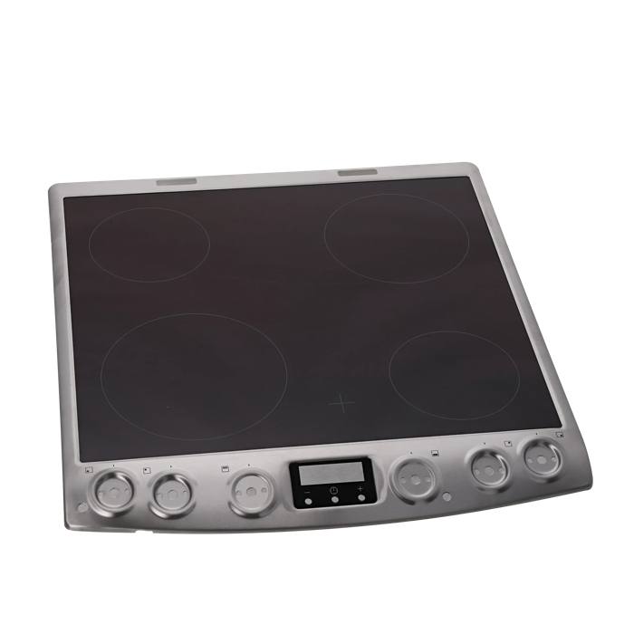 cooking top with frame, inox, 60cm