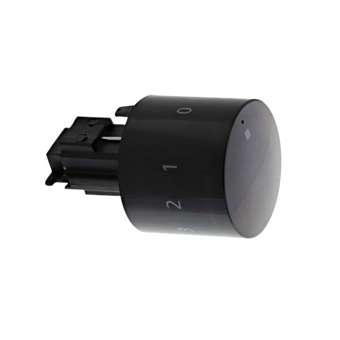 Knebel,doppelter Energieregler,schwarz,0-9