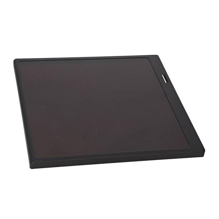GLASPLATTE MIT RAHMEN,SCHWARZ,
