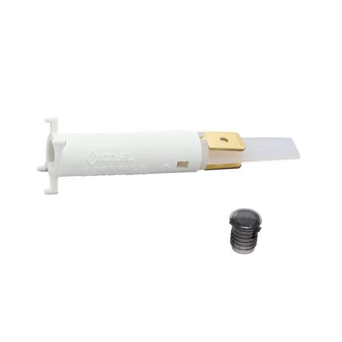 signallampa, rökgrå, sats, 250V