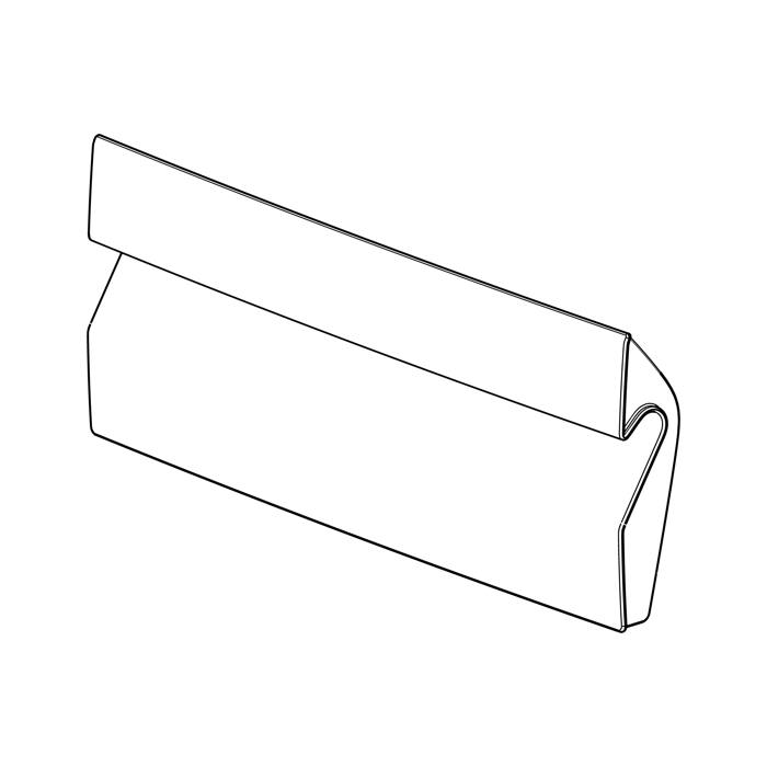 deurpaneel vriesvak, neutraal, 692,449x155mm