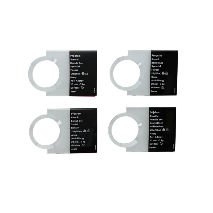 programme plate,knob,adhesive,DA,FI,NO,SV