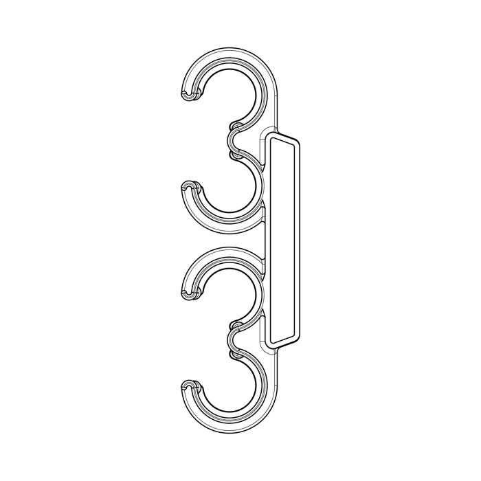 hose holder, double