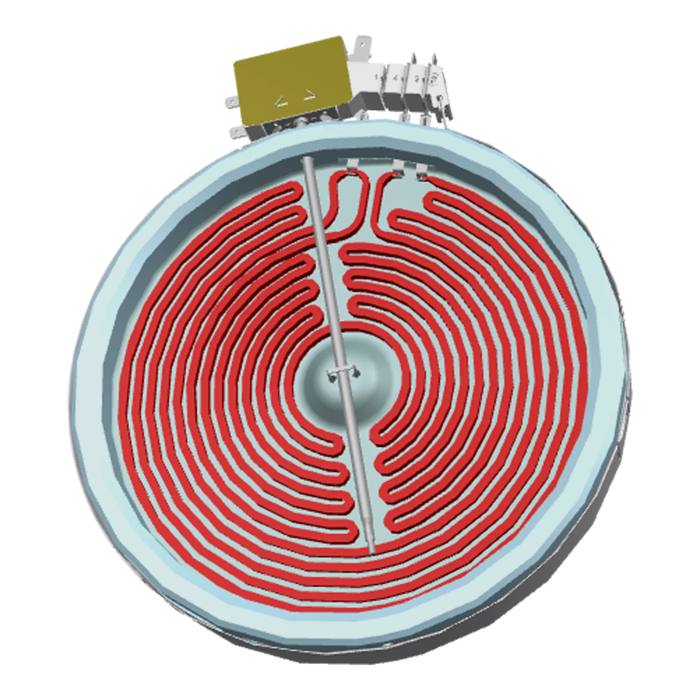 radiant heater, double, 180mm,240V,1800W