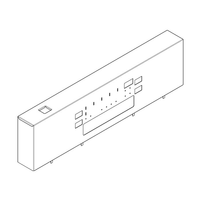 Bedienblende, Inox, AEG