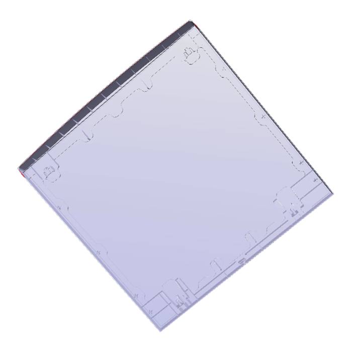 work top, inox, 597x595mm
