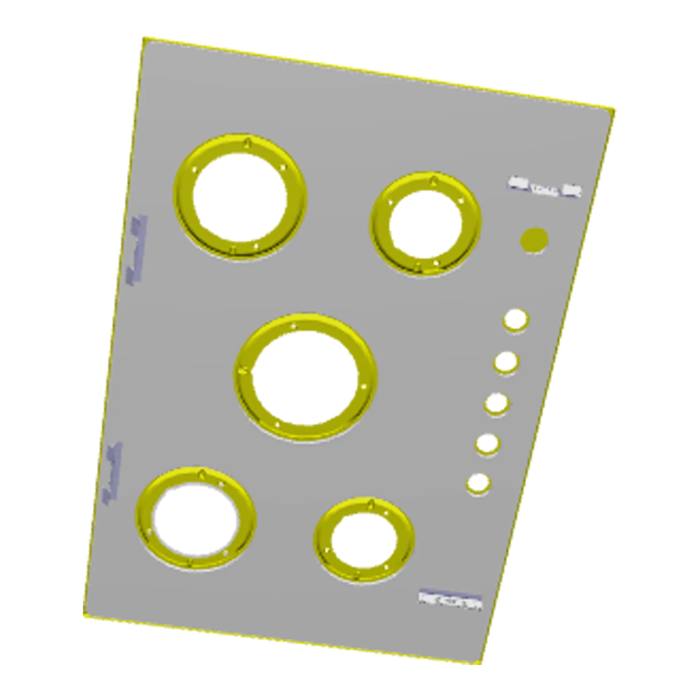 work top, inox, AEG, 745x515mm