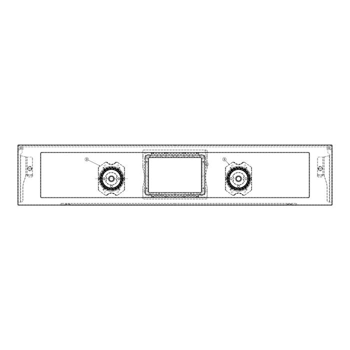 BEDIENBLENDE,INOX,60CM,LUX,2K