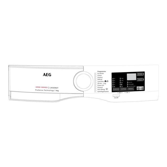 control panel, white, AEG, IT