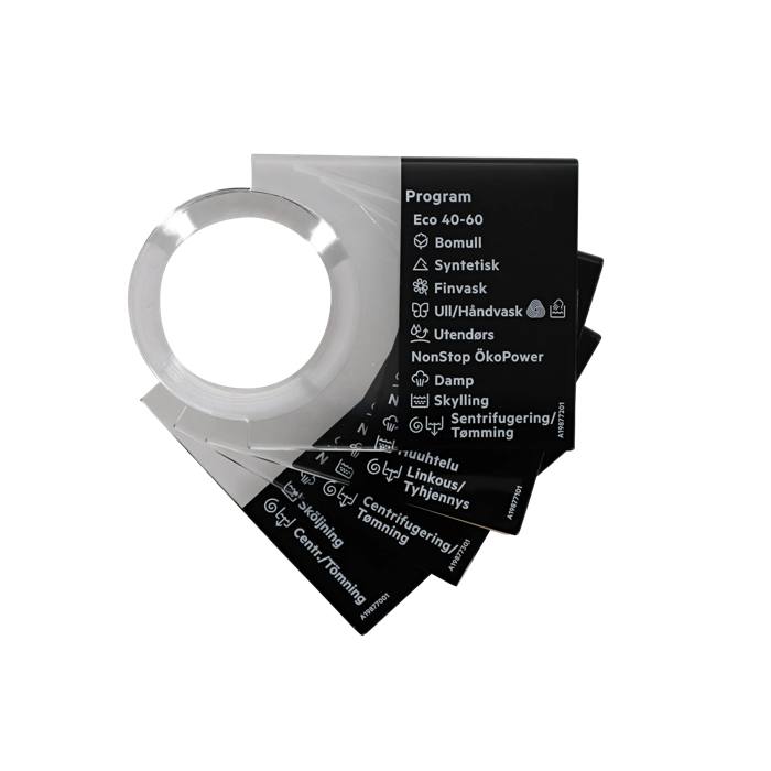 programme plate,knob,adhesive,DA,NO,FI,SV