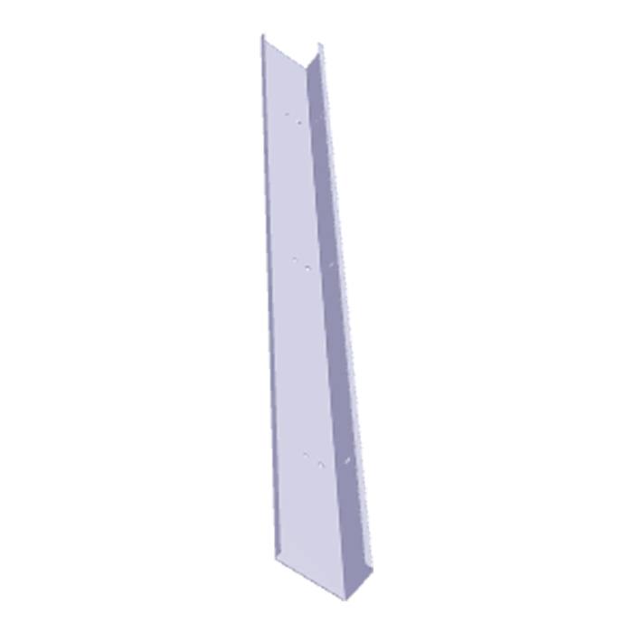 spacer, upper, silver, 598x38,5x20,6