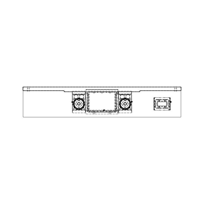BEDIENBLENDE,INOX,60CM,SET,2K
