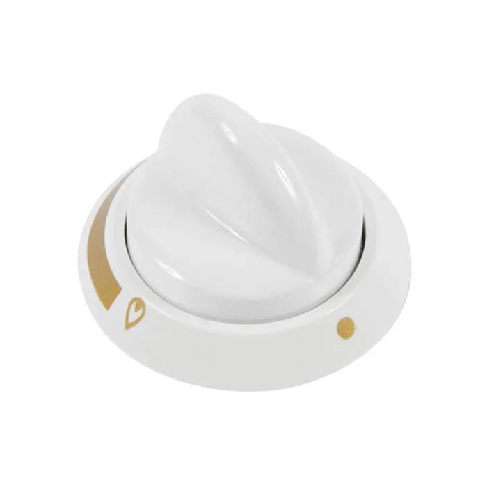 White Hob Control Knob