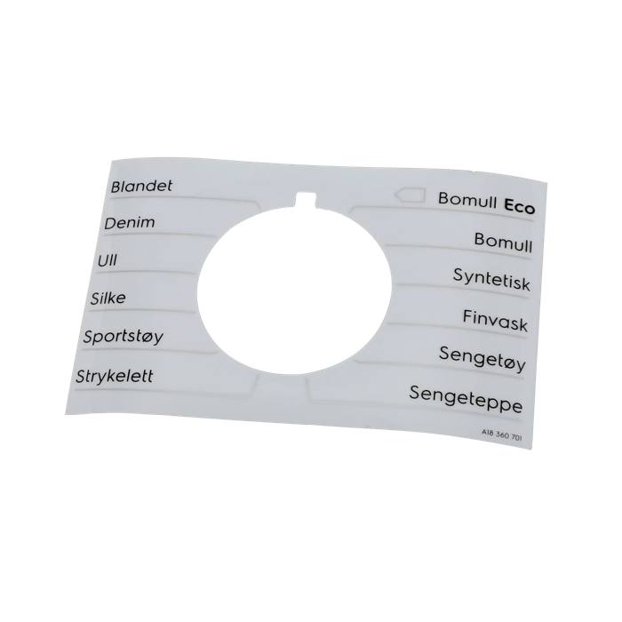 programme plate,knob,adhesive,NO