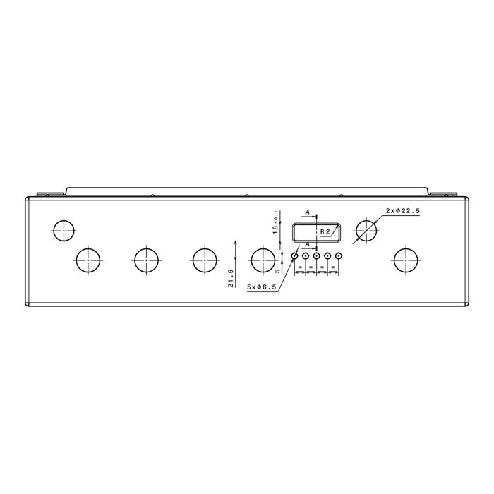 control panel, inox, 50cm,6K