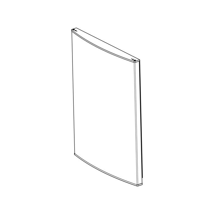 freezer door, inox, 590.5x785mm, VIP