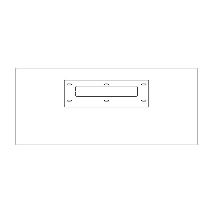 glass panel,upper,black,90cm ELX