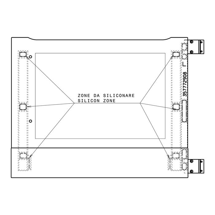 Door Glass Assembly - 594X471mm