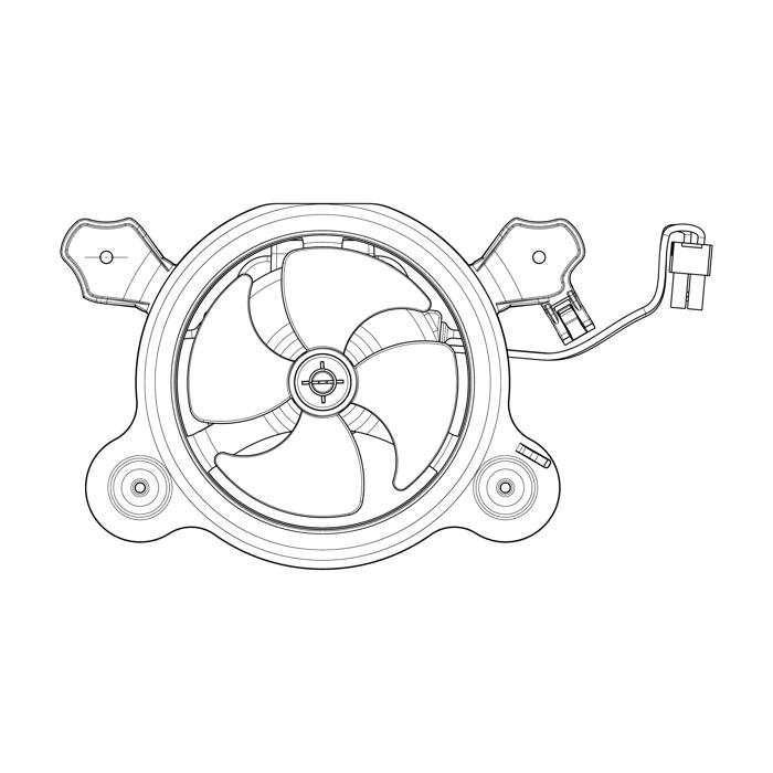 fan,assembly,Freezer,5Wmax,2550rpm